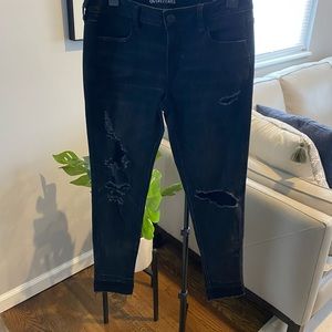 American Eagle Smoke Black Jeans size 10